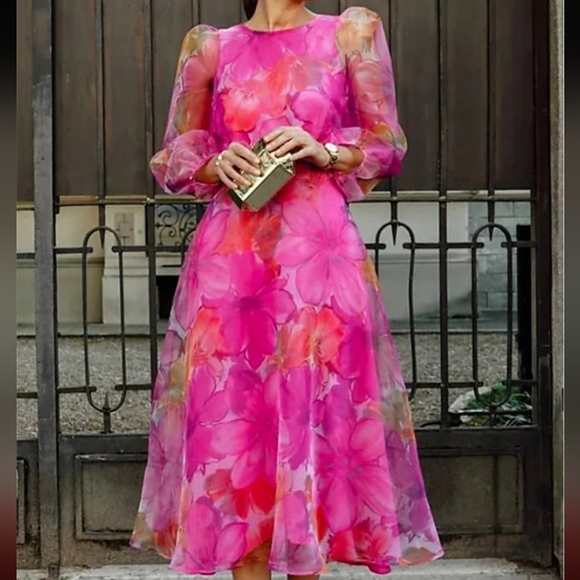 STYLEWE.  Floral Dress. Size: L. - Picture 5 of 7